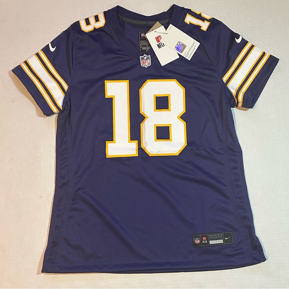 Women’s Justin Jefferson NFL Jersey size Large New with tags